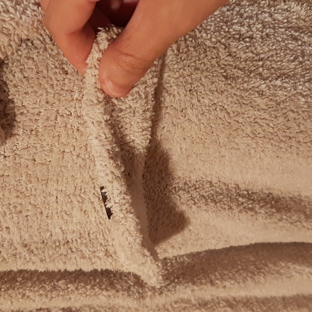 Bucketlist Soft Fuzzy Grey Button-Down Sweater/Ja… - image 3